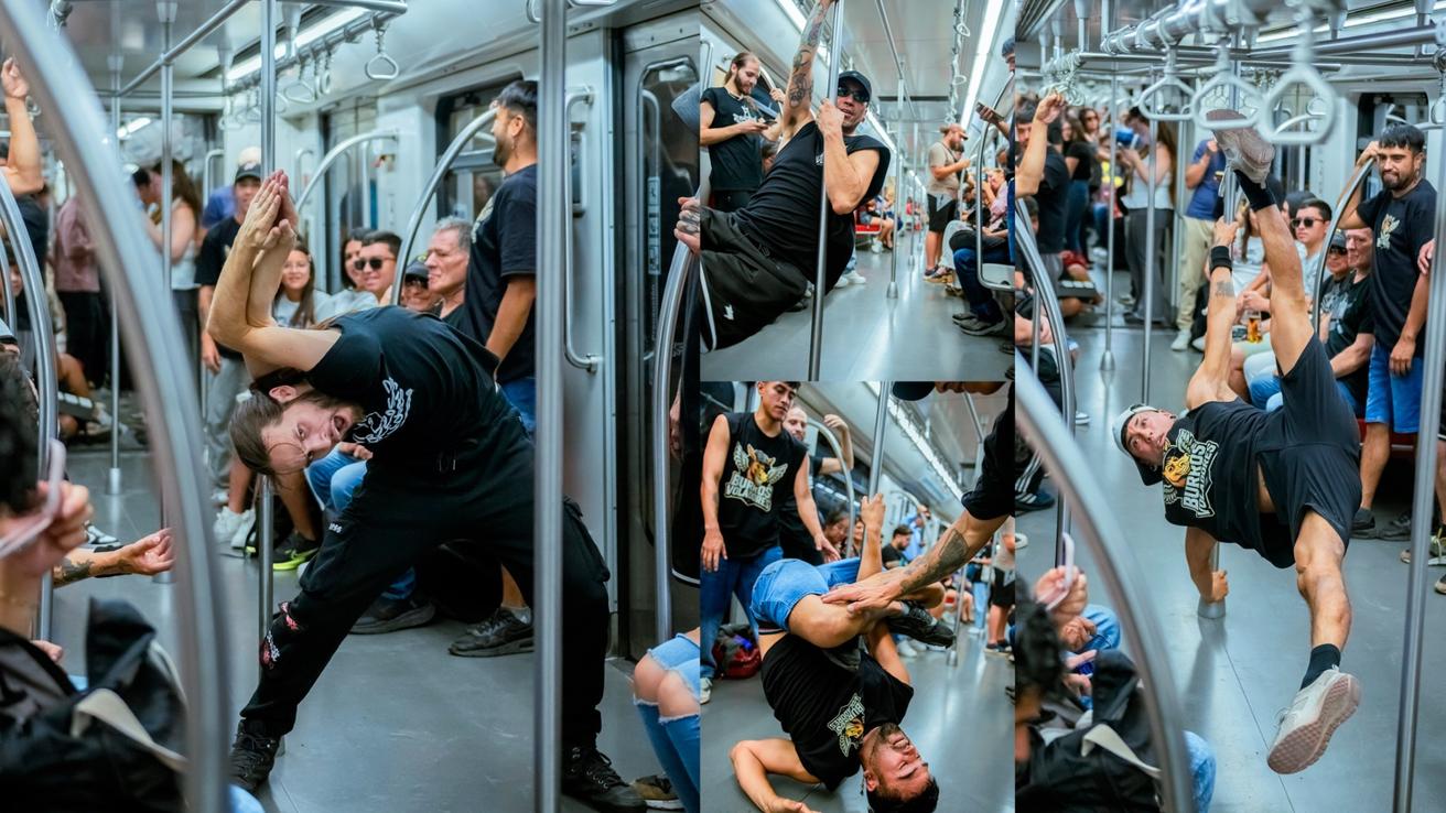Video viral: Grupo de jóvenes deslumbra con show de breakdance en el Metro de Santiago