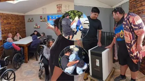 Otakin realiza solidaria ayuda a hogar de ancianos en Coronel con mantas, pañales y calefacción