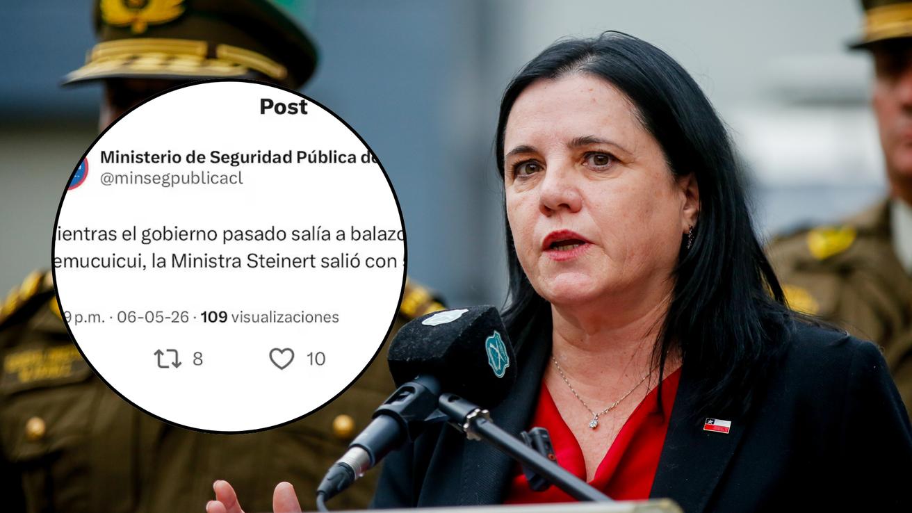 Borran polémico posteo del Ministerio de Seguridad tras mensaje sobre Temucuicui: “Mientras el Gobierno anterior salía a balazos”