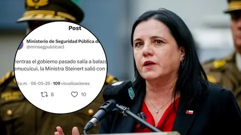 Borran polémico posteo del Ministerio de Seguridad tras mensaje sobre Temucuicui: “Mientras el Gobierno anterior salía a balazos”