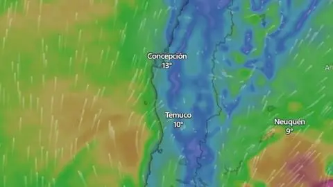 Sistema frontal ingresará a cuatro regiones este viernes