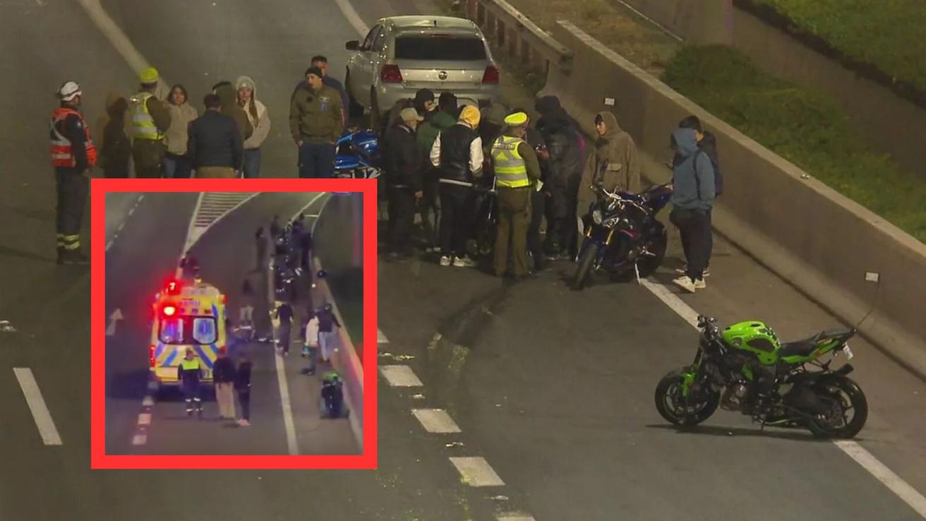 Accidente en cadena de motociclistas deja tres muertos en la Ruta 5