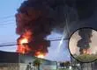 Incendio en planta de neumáticos moviliza a Bomberos y obliga a evacuar viviendas cercanas