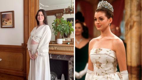El heredero de "Genovia": Anne Hathaway anunció que espera a su tercer hijo