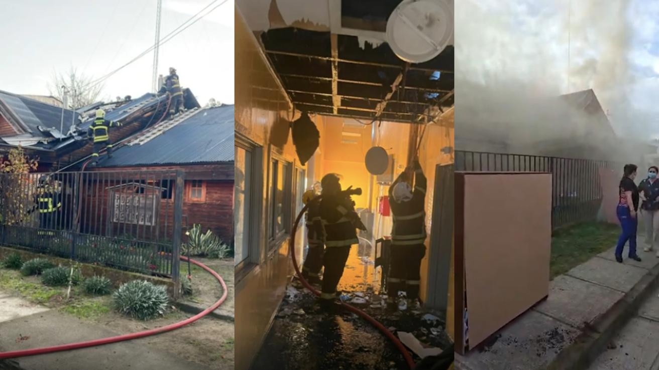 Coordinan plan de contingencia de salud por incendio que afectó a posta rural en Trehuaco
