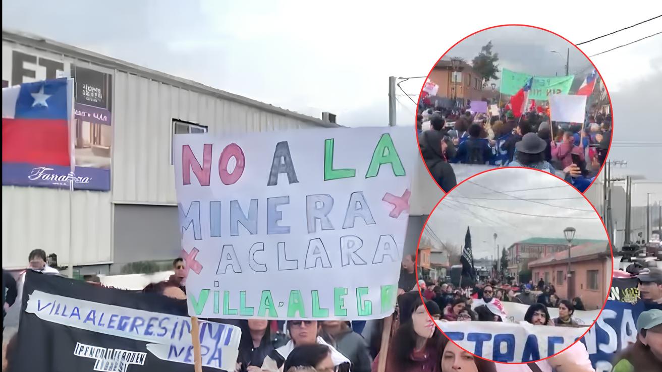 Previo a la votación de este lunes: Marcha reúne a cerca de mil personas contra proyecto de tierras raras en Penco
