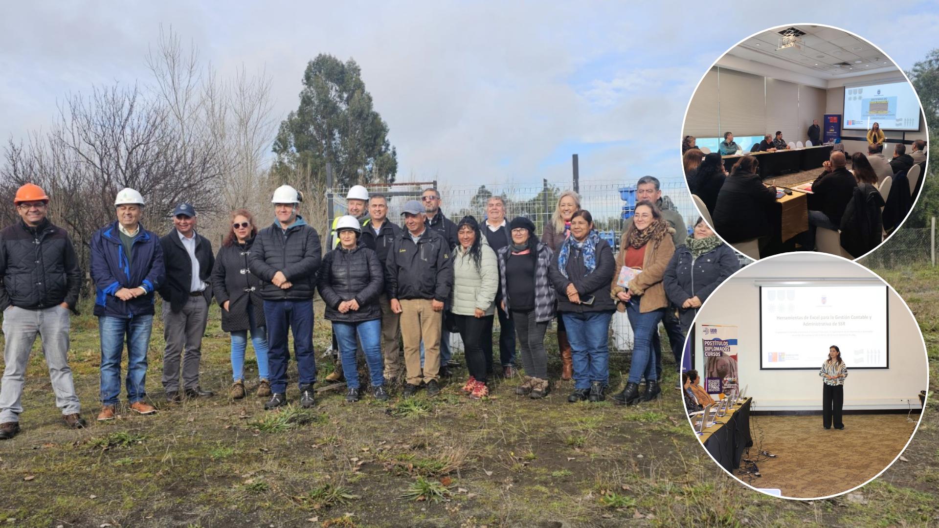 Programa de capacitación del MOP y UBB reúne a dirigentes y operarios de SSR para fortalecer la gestión del agua rural