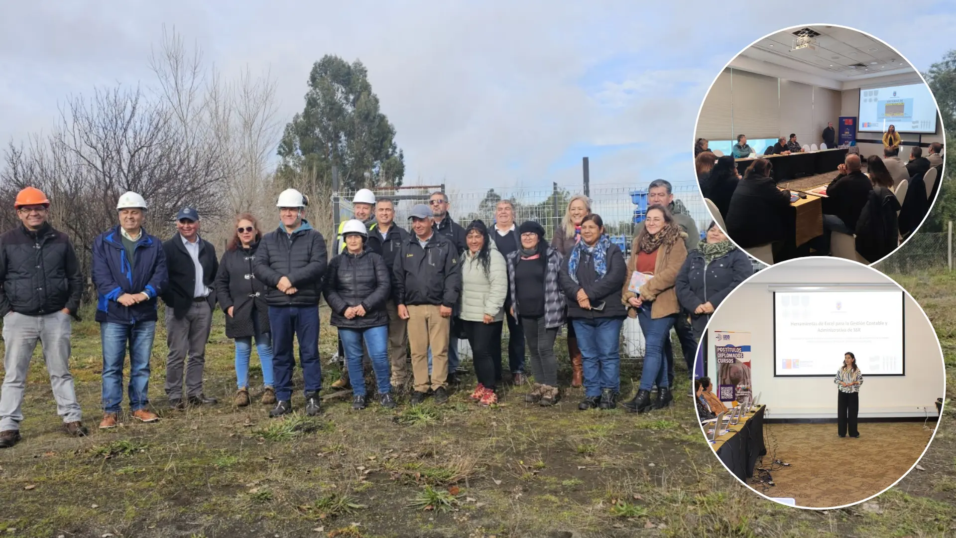 Programa de capacitación del MOP y UBB reúne a dirigentes y operarios de SSR para fortalecer la gestión del agua rural