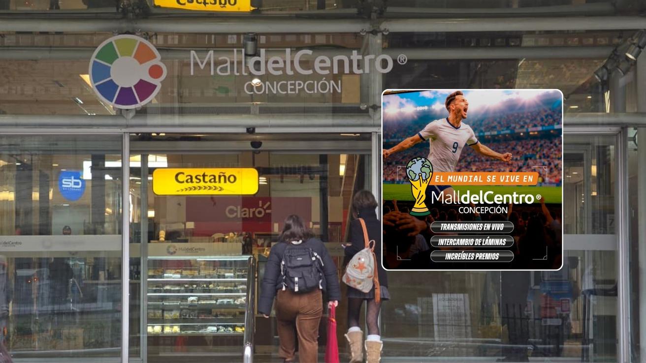 Mall del Centro Concepción invita a vivir el Mundial en pantalla gigante con actividades para toda la familia