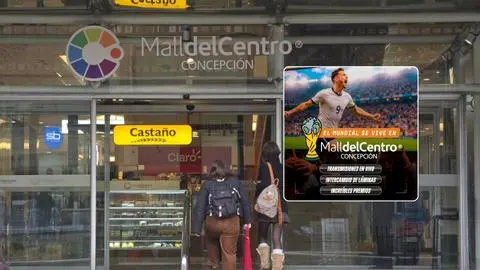 Imagen de Mall del Centro Concepción invita a vivir el Mundial en pantalla gigante con actividades para toda la familia