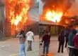 Incendio desatado con enormes llamas afecta a viviendas de conocida población en Chiguayante y moviliza a bomberos