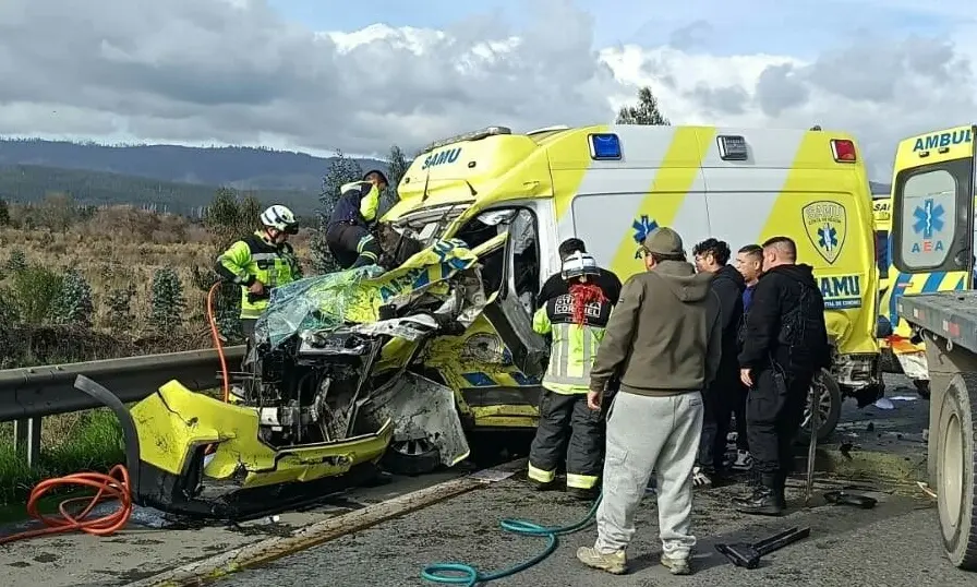 Enfermera del SAMU fallece tras grave colisión múltiple en la Ruta 160 desde Coronel hacia Concepción