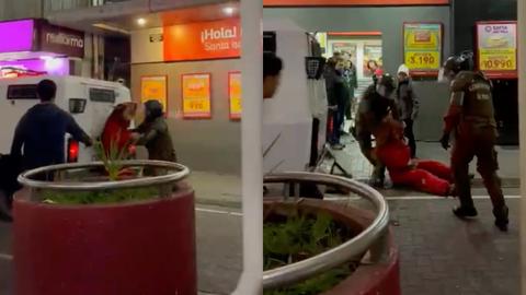 Carabineros de Concepción se autodenuncia tras incidente con joven que cayó tras ser impactada por carro lanzagases