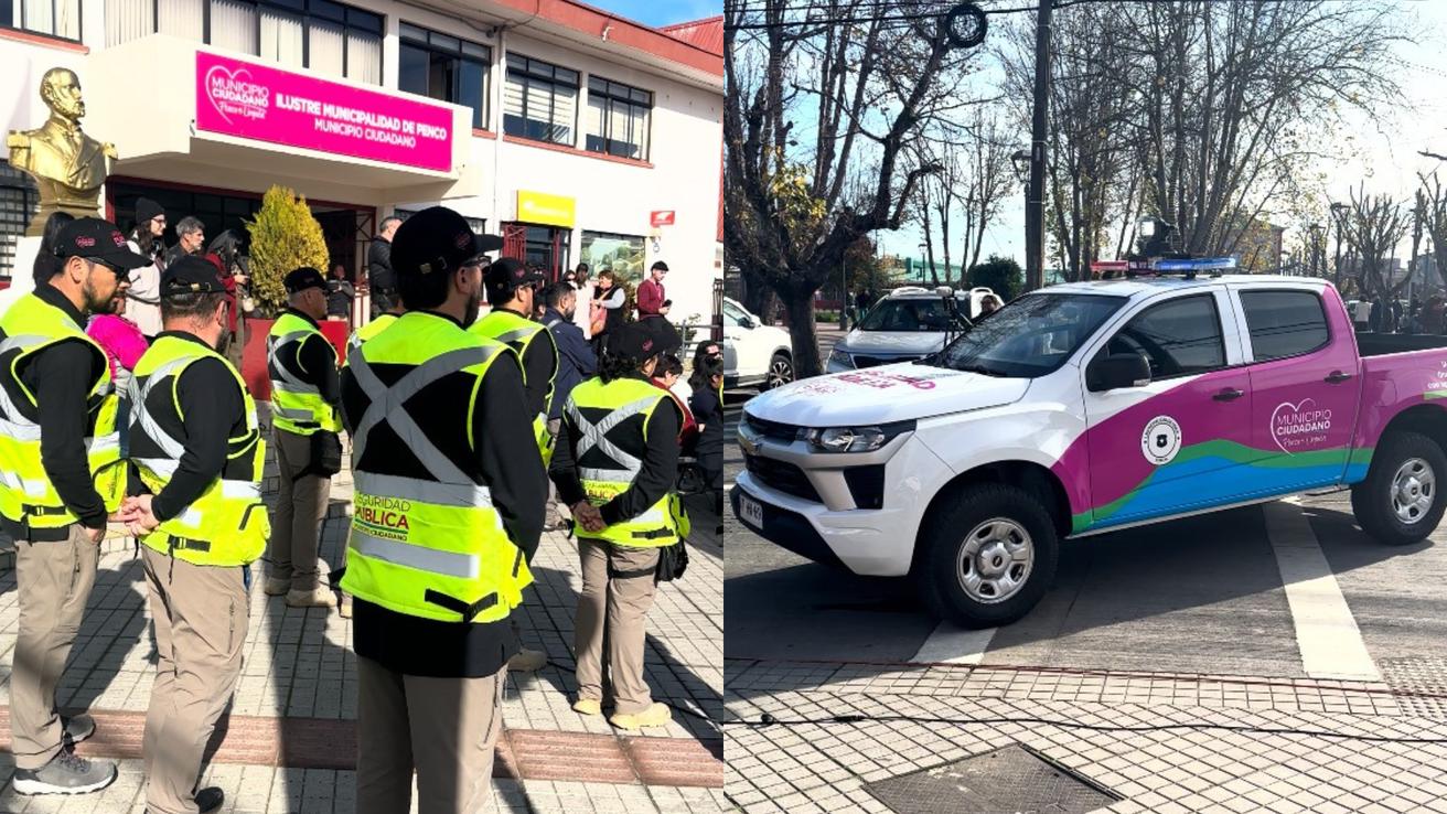 Penco incorpora las primeras camionetas municipales blindadas del Biobío y suma 7 inspectores para reforzar la seguridad