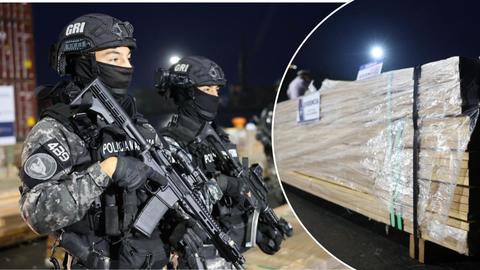Realizan histórica incautación en puertos chilenos de más 100 toneladas de droga impregnada en madera