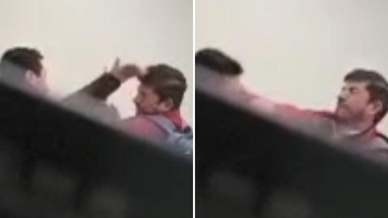 Concejales de Cabrero protagonizan pelea a golpes tras sesión municipal