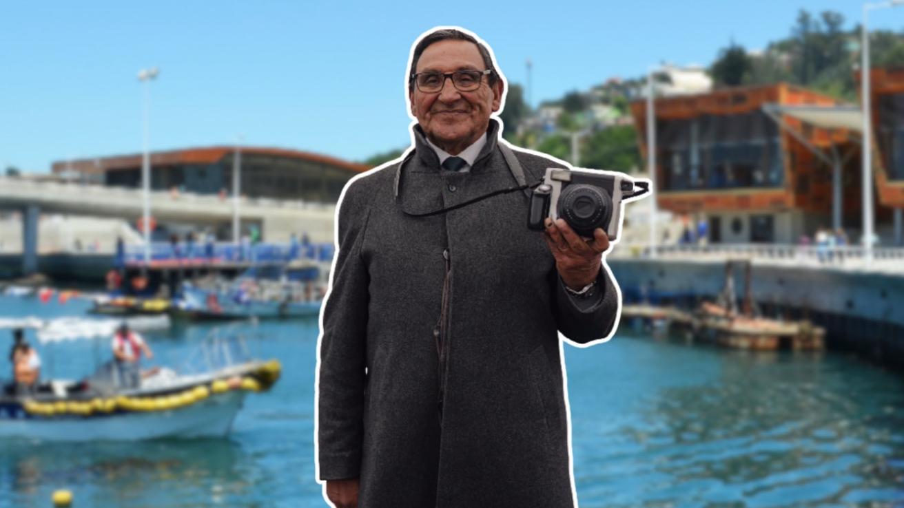 El señor de las fotos instantáneas de Talcahuano que lleva más de 50 años capturando recuerdos