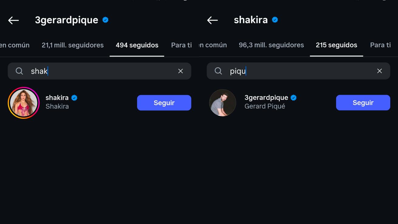Shakira y Piqué se vuelven a seguir en Instagram, ¿hicieron las paces?