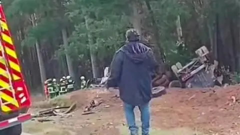 Tragedia en Coronel: fatal volcamiento de camión deja una persona muerta en ruta a Patagual