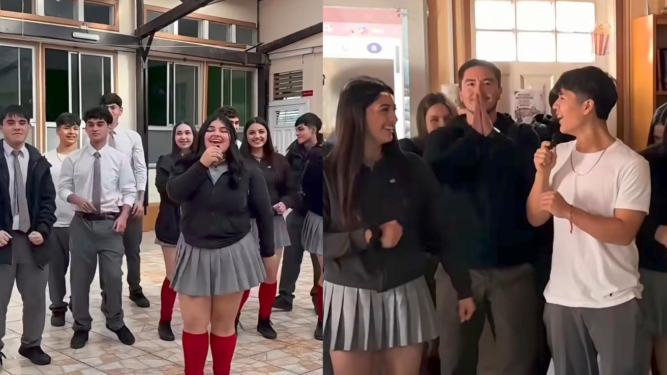 Estudiantes de Talcahuano se la juegan por el 7 y viralizan video pidiendo saludo de la Generación Dorada: les faltan los likes