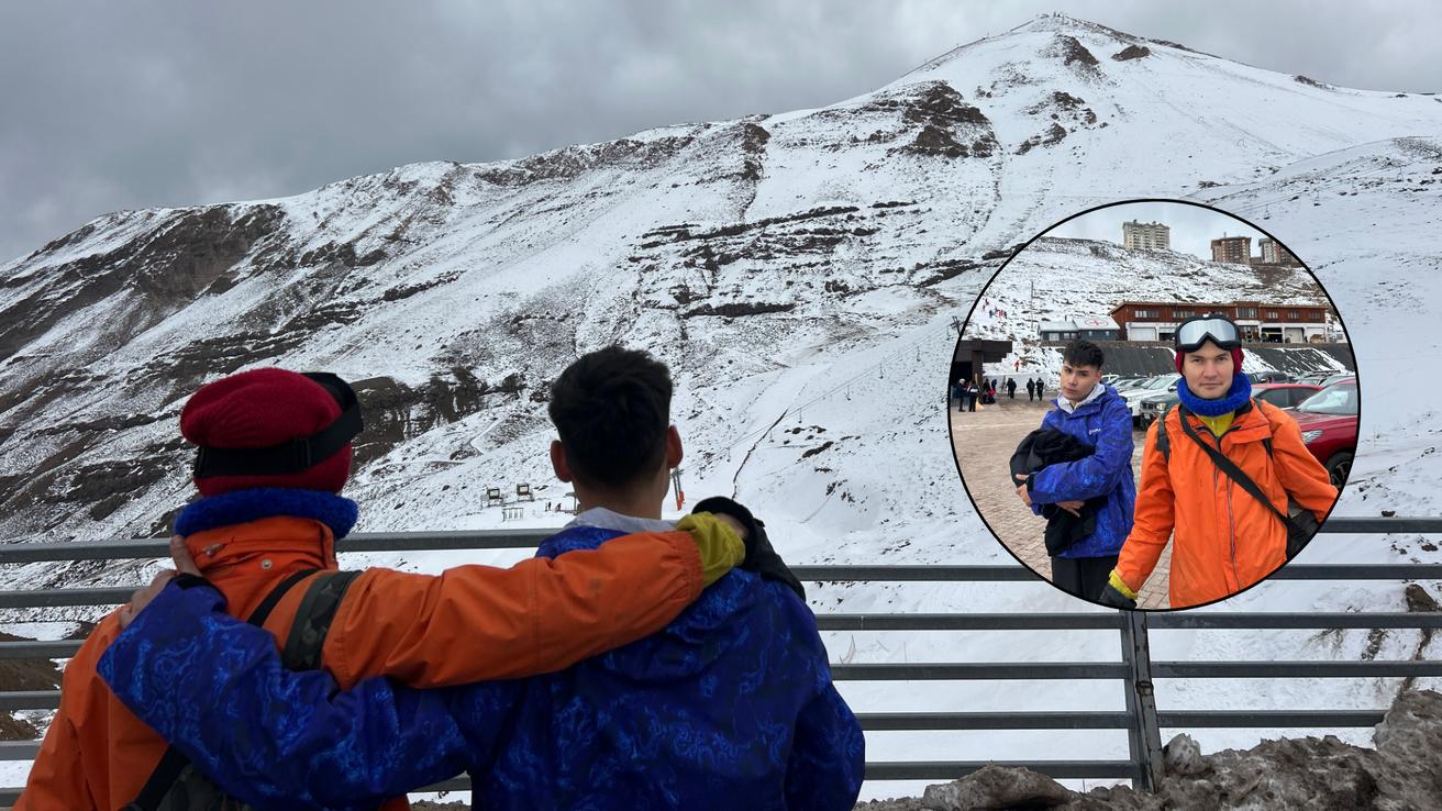 De Rusia a Farellones “a ciegas”: El viaje del fotógrafo ruso y un influencer del Gran Concepción que terminó cumpliendo un sueño