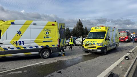 Actualizan la condición de los dos funcionarios del SAMU internados en la UTI tras fatal choque en Ruta 160