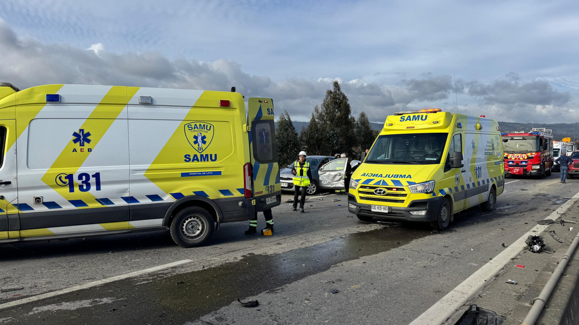 Actualizan la condición de los dos funcionarios del SAMU internados en la UTI tras fatal choque en Ruta 160