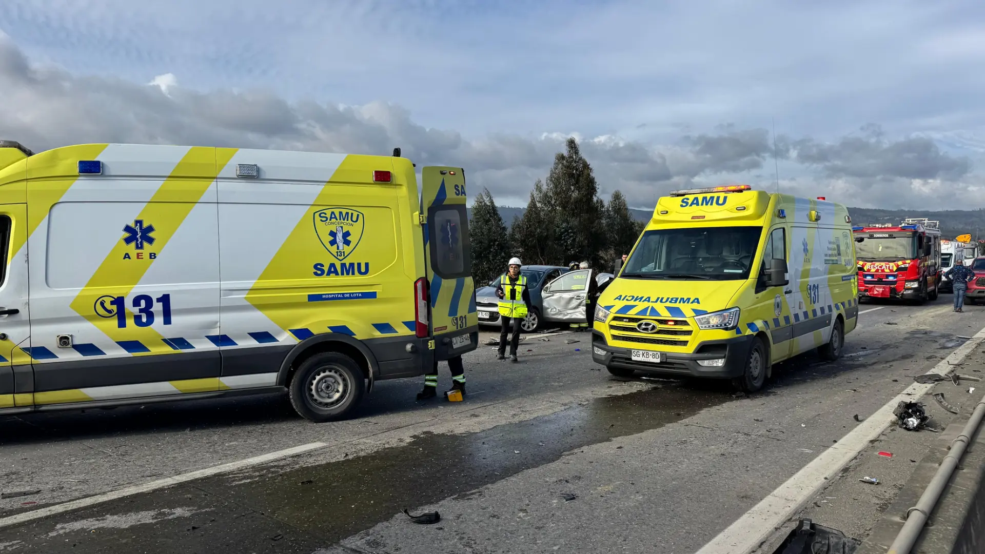 Actualizan la condición de los dos funcionarios del SAMU internados en la UTI tras fatal choque en Ruta 160