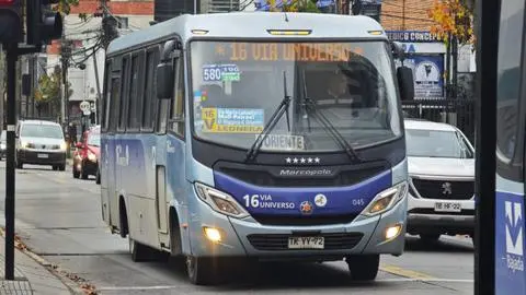 El nuevo recorrido de las micros de la línea Vía Universo en Talcahuano