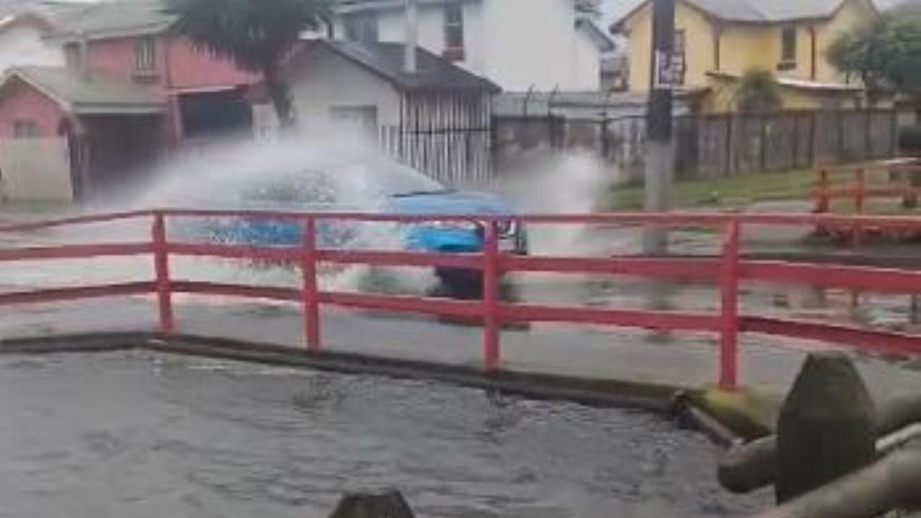 Preocupación en Talcahuano por colapso de importante canal colector de aguas lluvias