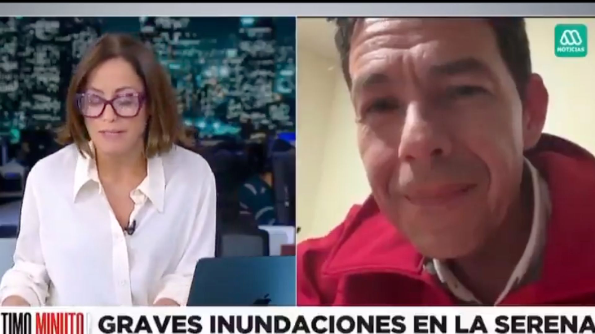 Frase de Constanza Santa María en plena cobertura del temporal desata ola de críticas en redes sociales