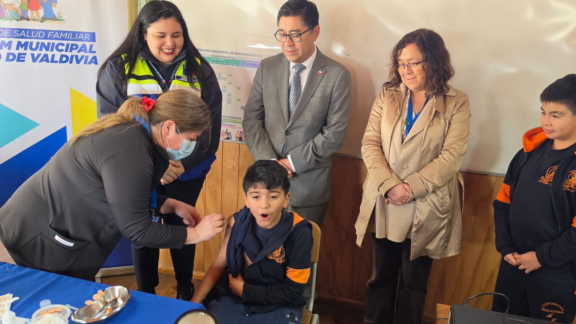 Más de 59 mil estudiantes del Biobío serán vacunados: lanzan campaña regional desde colegio de Concepción