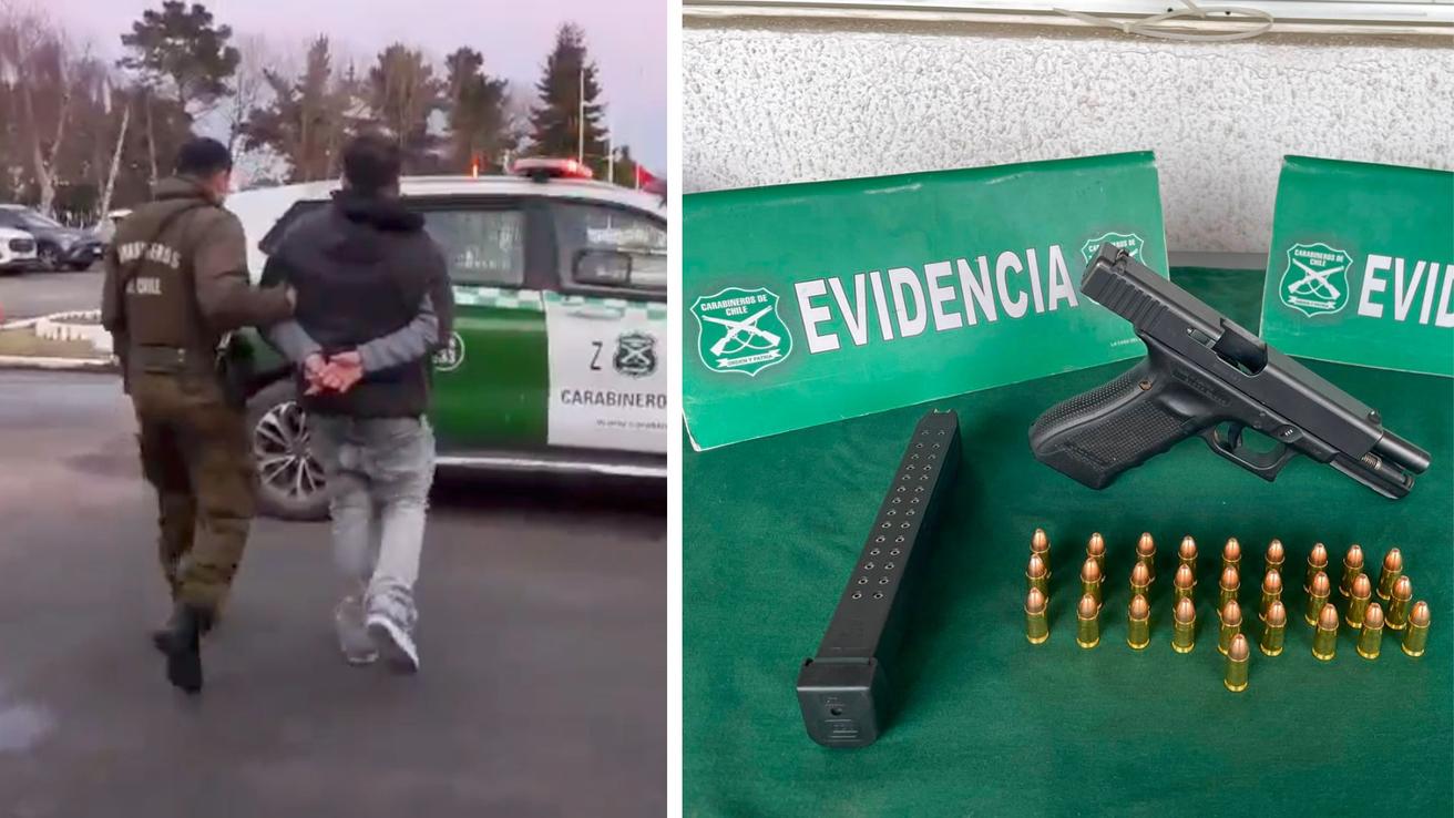 Cuatro jóvenes son detenidos en Concepción por porte de armas