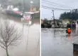 Temporal provoca inundación en San Pedro de la Paz: vecinos y equipos municipales trabajaron para controlar la emergencia