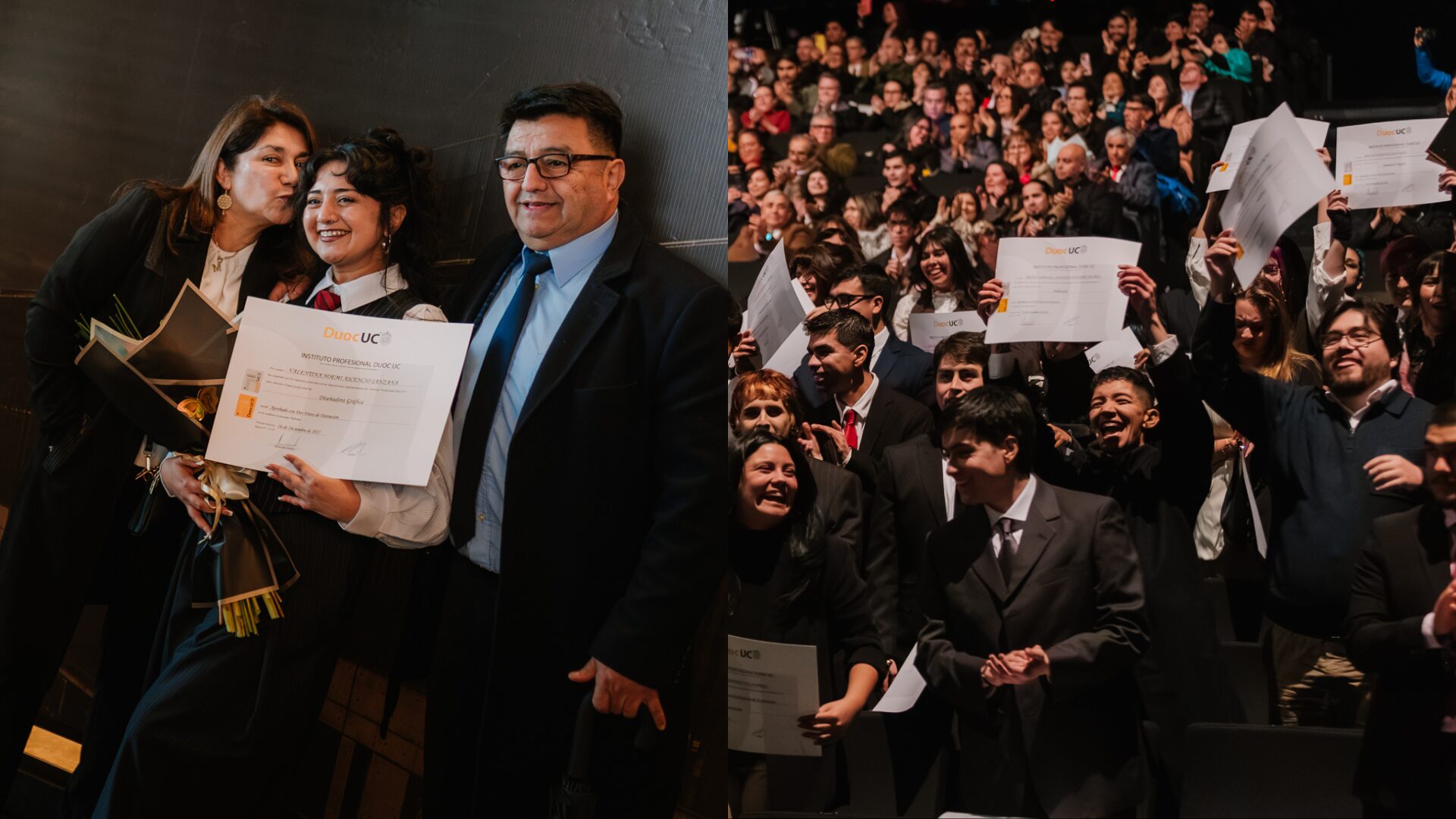 Cerca de mil estudiantes de Duoc UC protagonizan emotiva ceremonia de titulación en Teatro Biobío