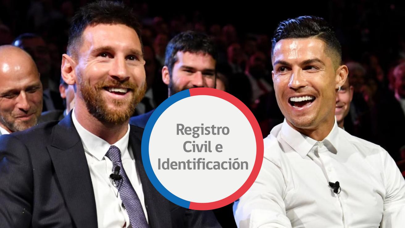 Más de 4.000 Lionel, 2.200 Ronaldo y casi mil Kylian: Registro Civil revela que el fútbol ha marcado tendencia en inscripción de nombres