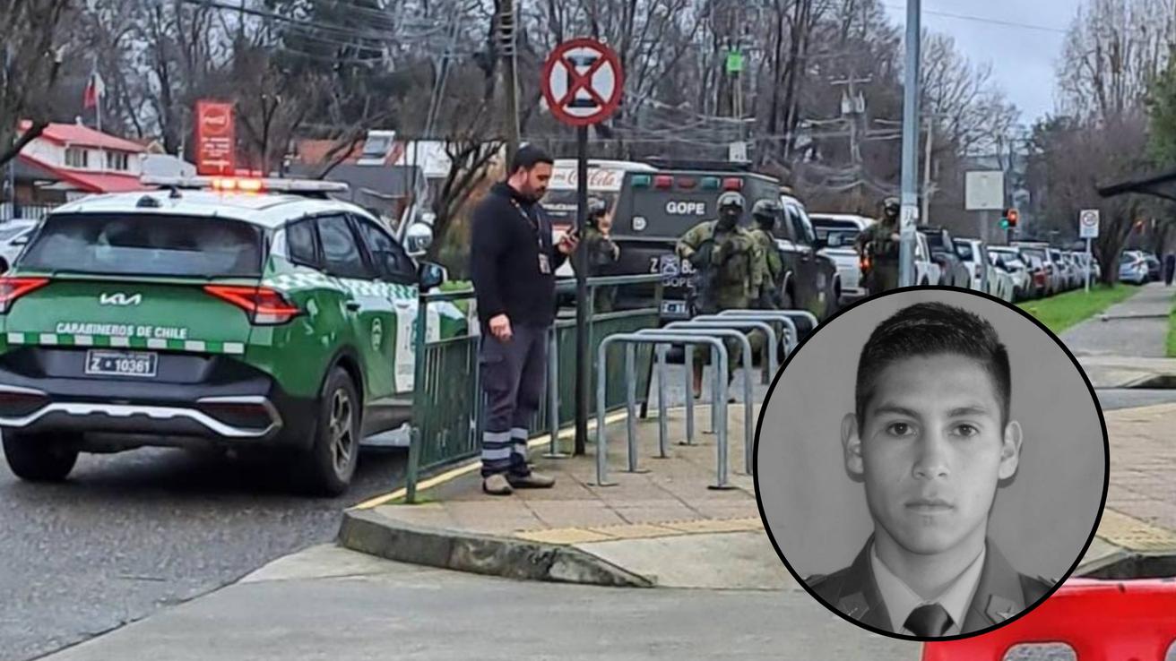 Carabineros baleados en Valdivia: Responsable sería sospechoso en asesinato del cabo Naín