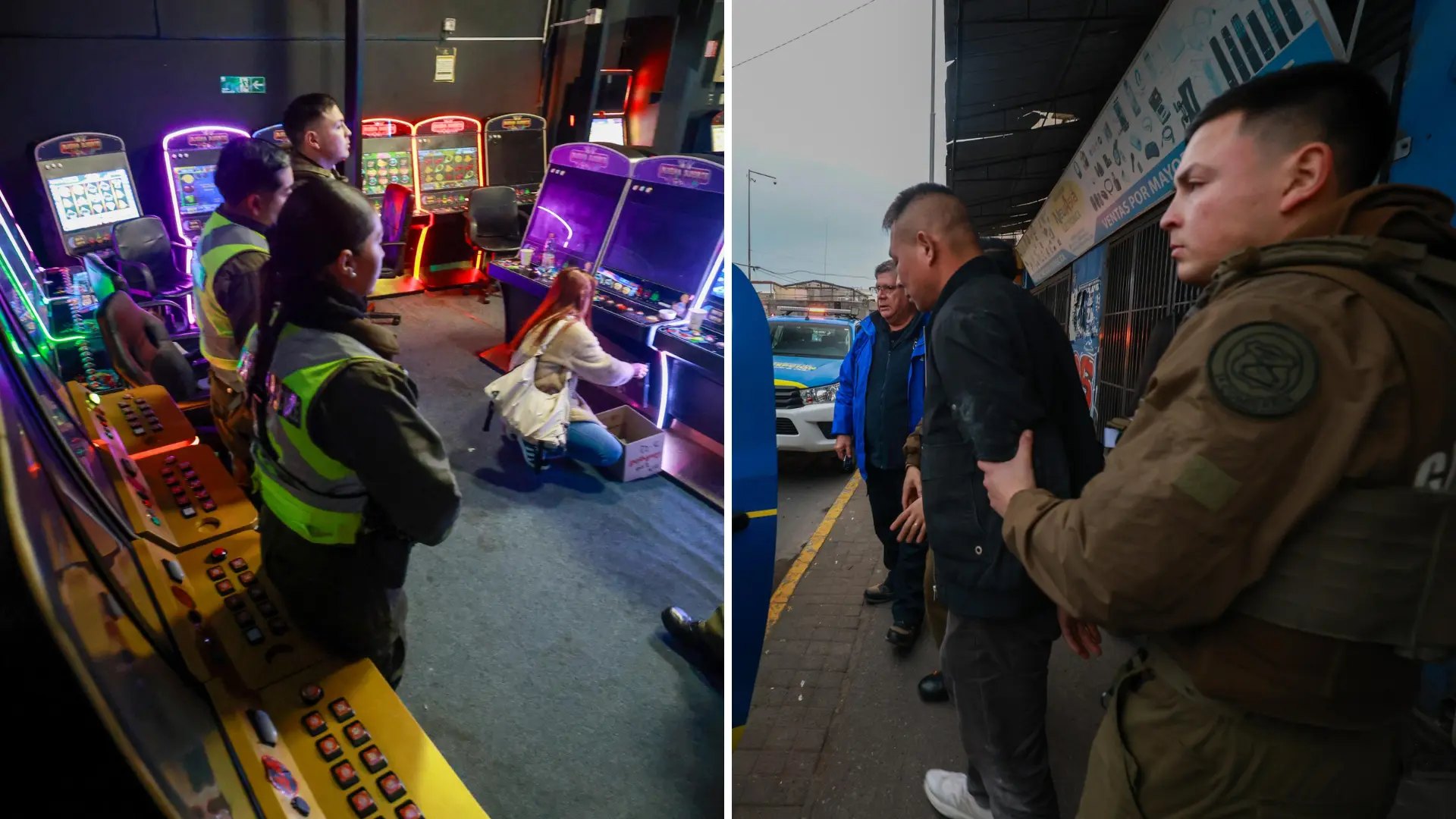 Detienen a mujer china y otros 2 sujetos durante operativo contra casinos ilegales en Concepción