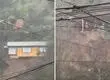 Casas quedan al borde del colapso tras deslizamientos de tierra por sistema frontal en Corral