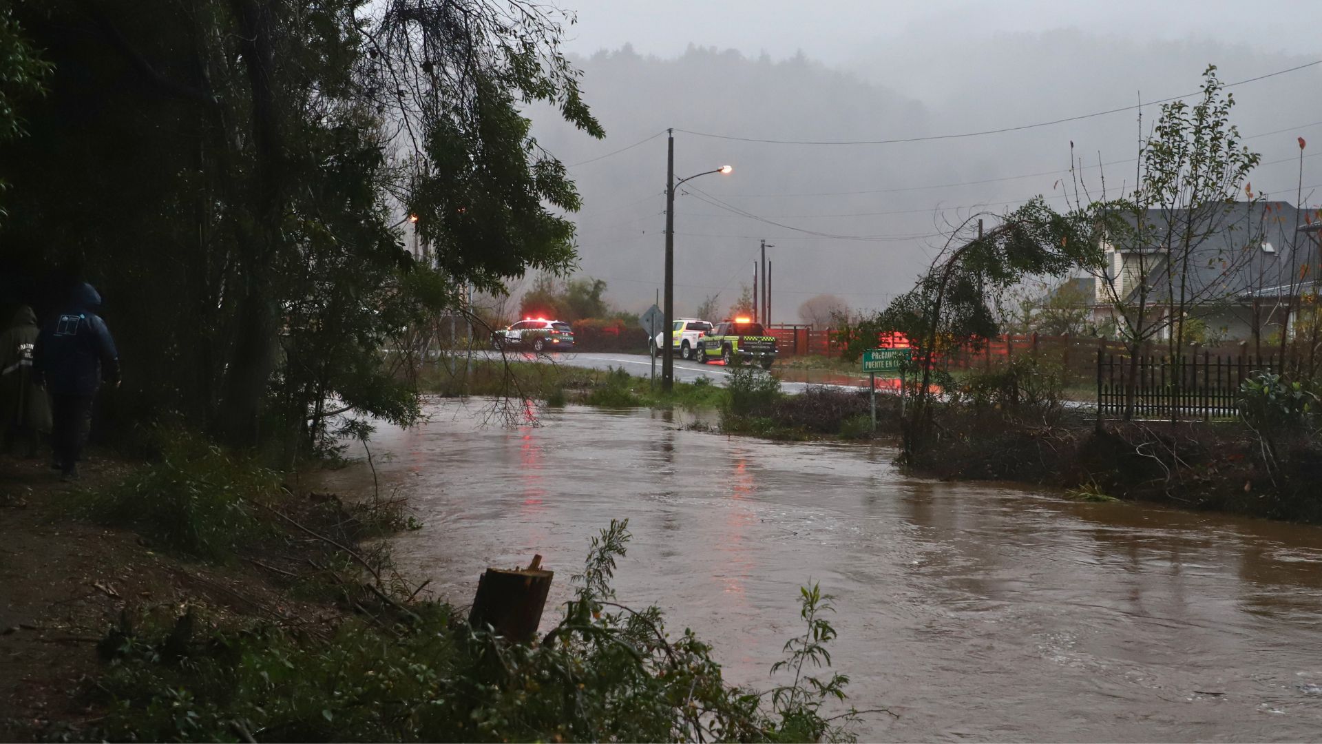 Comuna de Arauco bajo Alerta Amarilla por crecida de río durante el sistema frontal