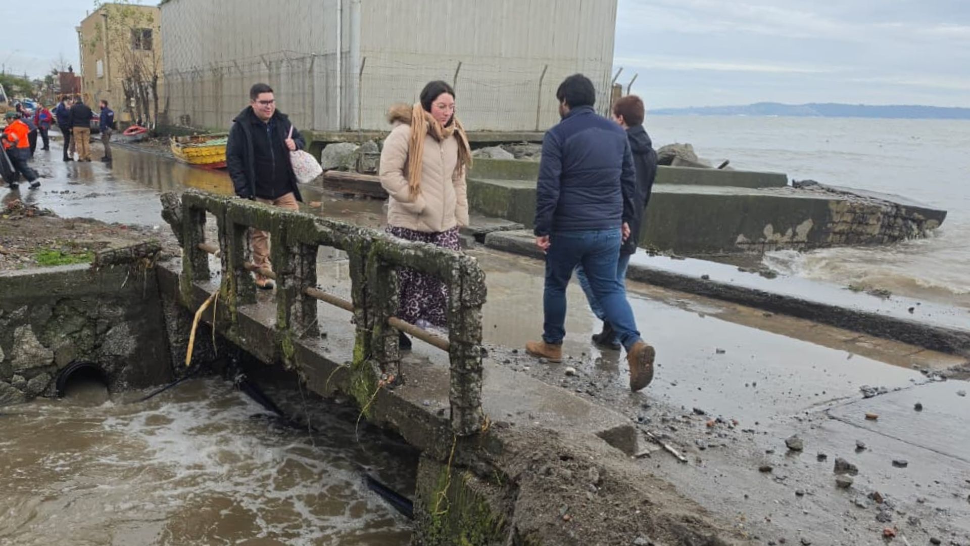 Demolerán el Puente Melón en Penco para su reconstrucción tras el violento meteotsunami que azotó a Cerro Verde Bajo