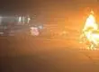 Grave colisión termina con un vehículo incendiado y mantiene el tránsito suspendido en Ruta 5 Norte