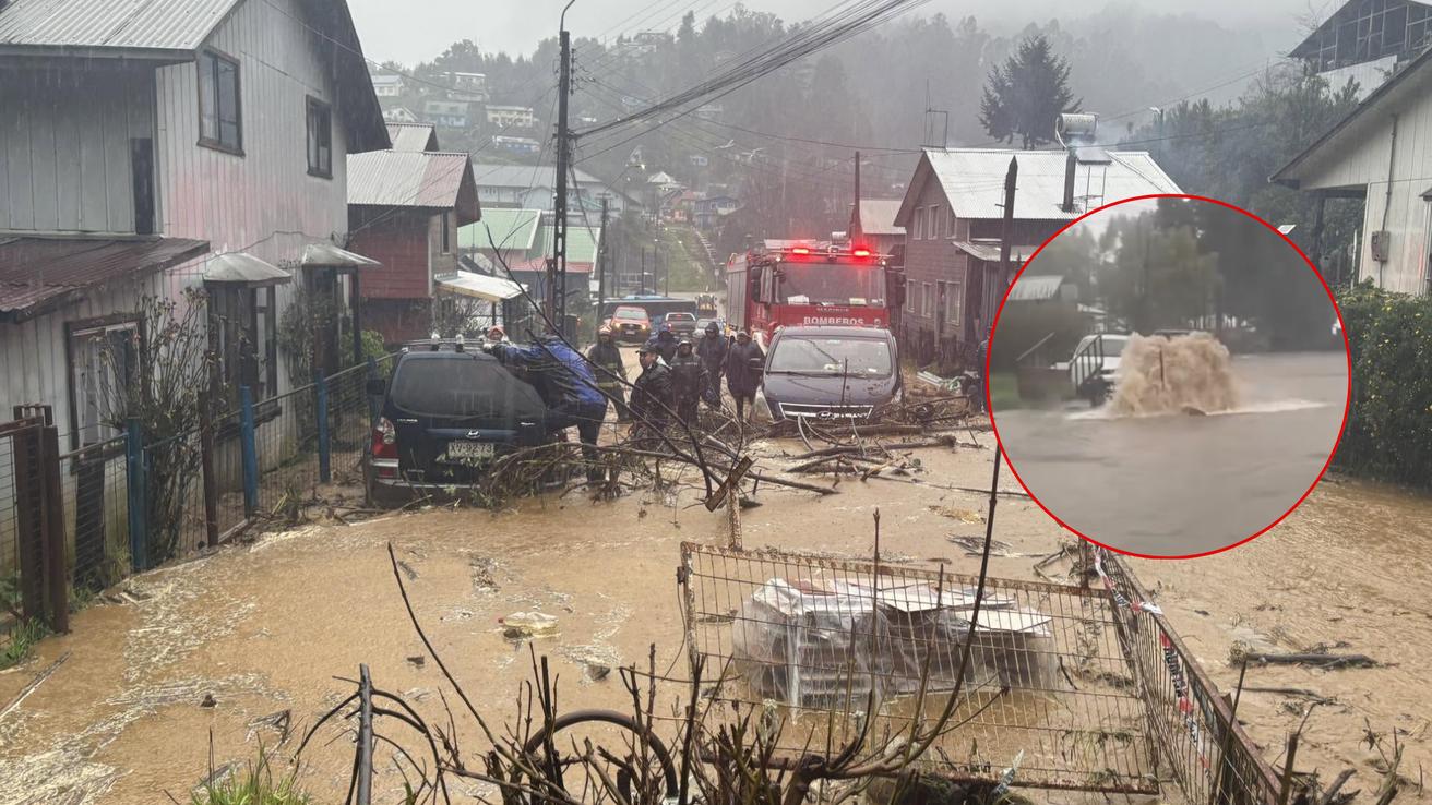 “Se espera que empeore”: Derrumbes e inundaciones provocan cortes de ruta por intenso sistema frontal en Los Ríos