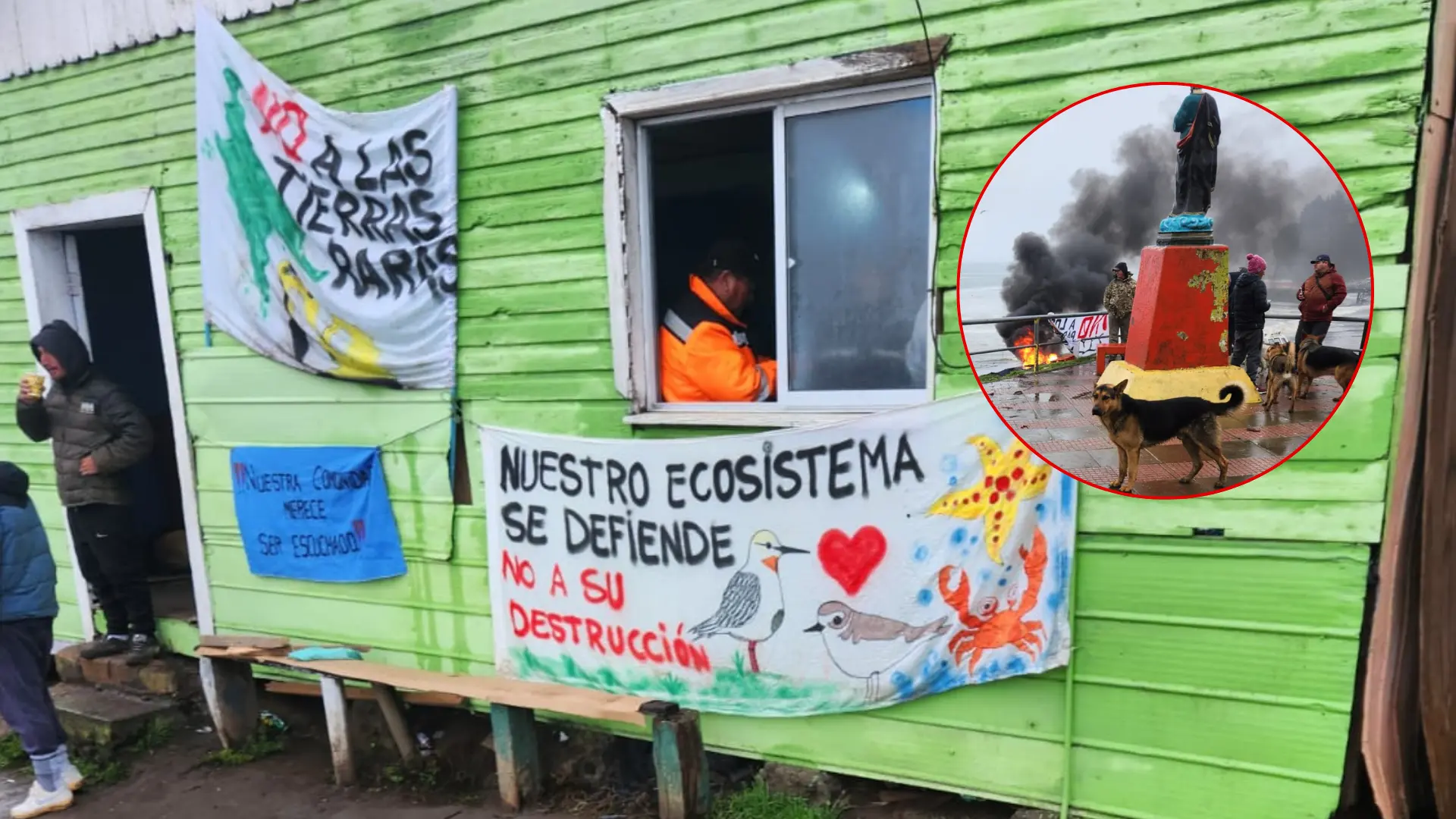 “No vamos a bajar los brazos”: Vecinos de Isla Santa María se rebelan contra proyectos eólicos y mineros