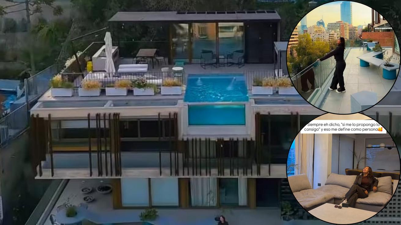 Casi $1.800 millones: Naya Fácil compró un lujoso penthouse de tres pisos en La Condes