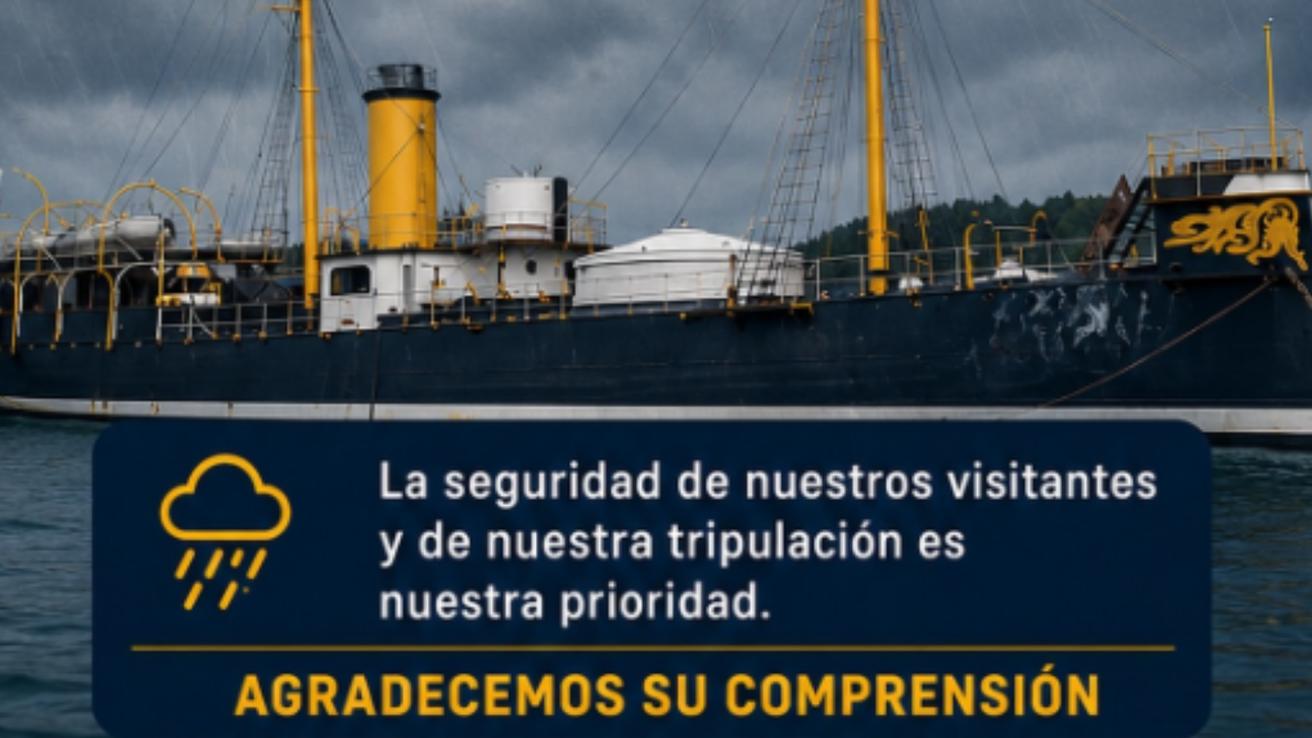 Por sistema frontal: Confirman cierre temporal del Museo Monitor Huáscar en Talcahuano