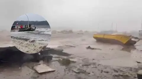 Imagen de Graves inundaciones por marejadas anormales golpean a Dichato y Tumbes