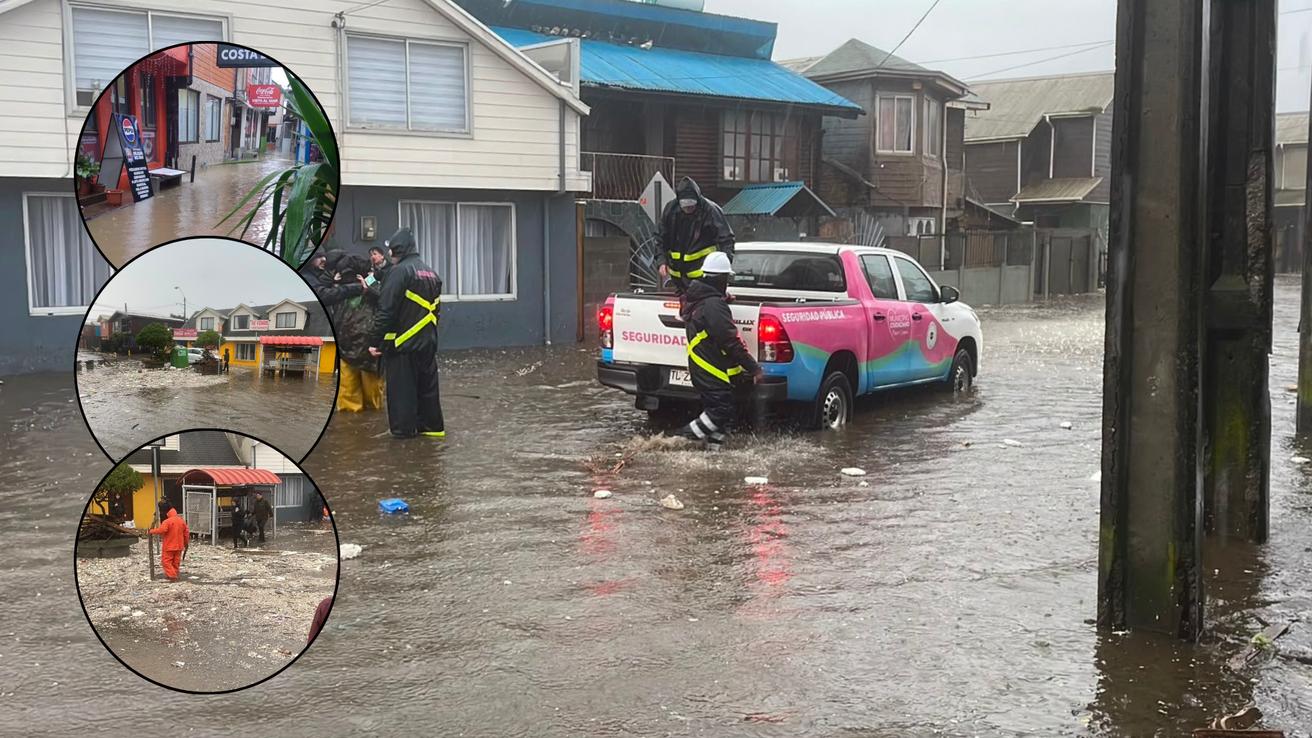 Olas de 10 metros en Penco dejan decenas de viviendas inundadas y botes destruídos tras temporal