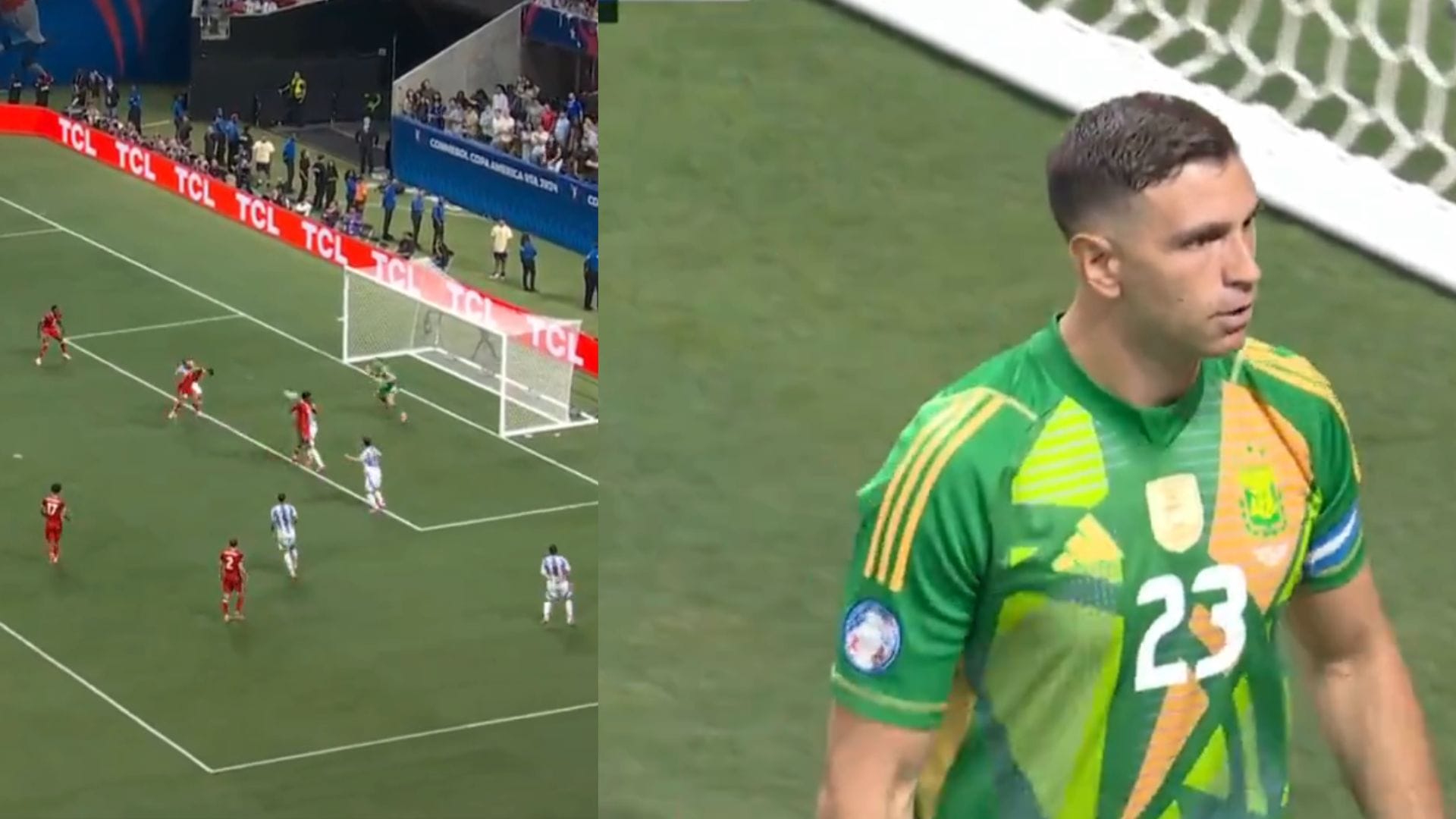 Tapada de partido: El “Dibu” Martínez salvó a Argentina del primer gol de Canadá