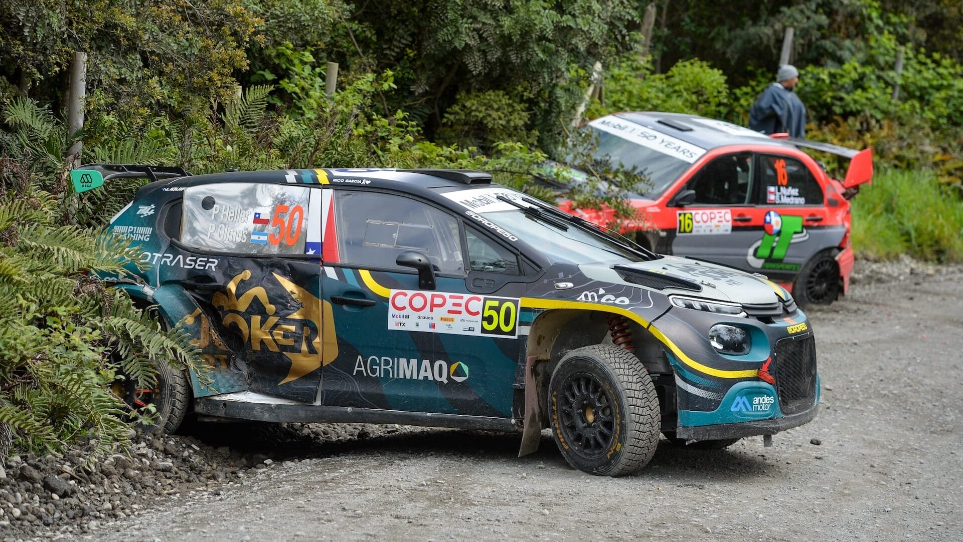El impactante accidente que lleva a suspender el shakedown en Puerto Montt del Copec RallyMobil